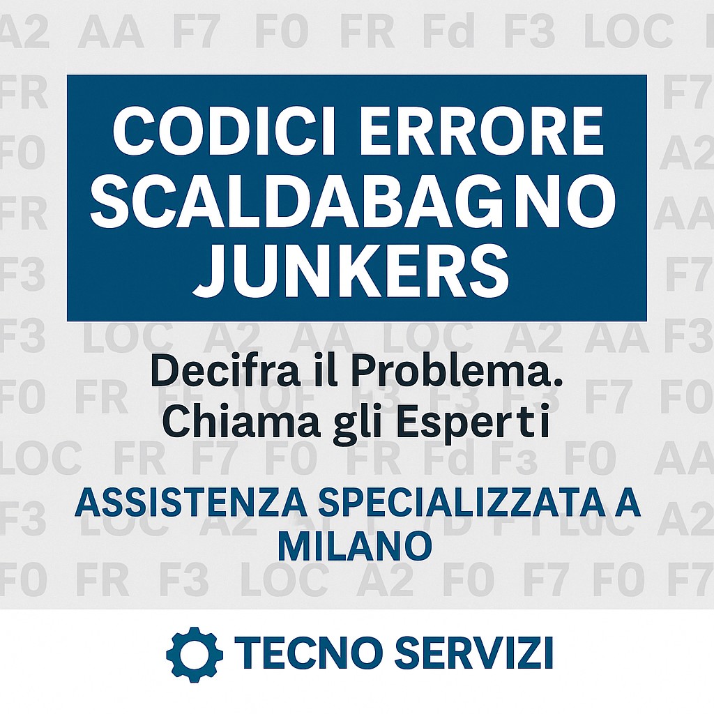 Codici Errore Scaldabagno Junkers